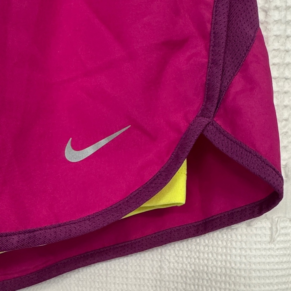 Nike Pink and Yellow Athletic Shorts - Picture 3 of 6